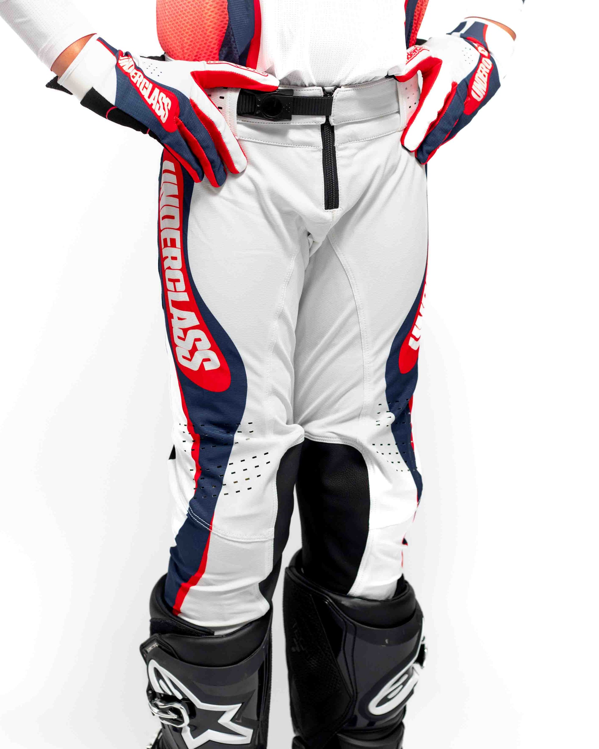 UCMX PRO Flow White Navy Youth Full Kit