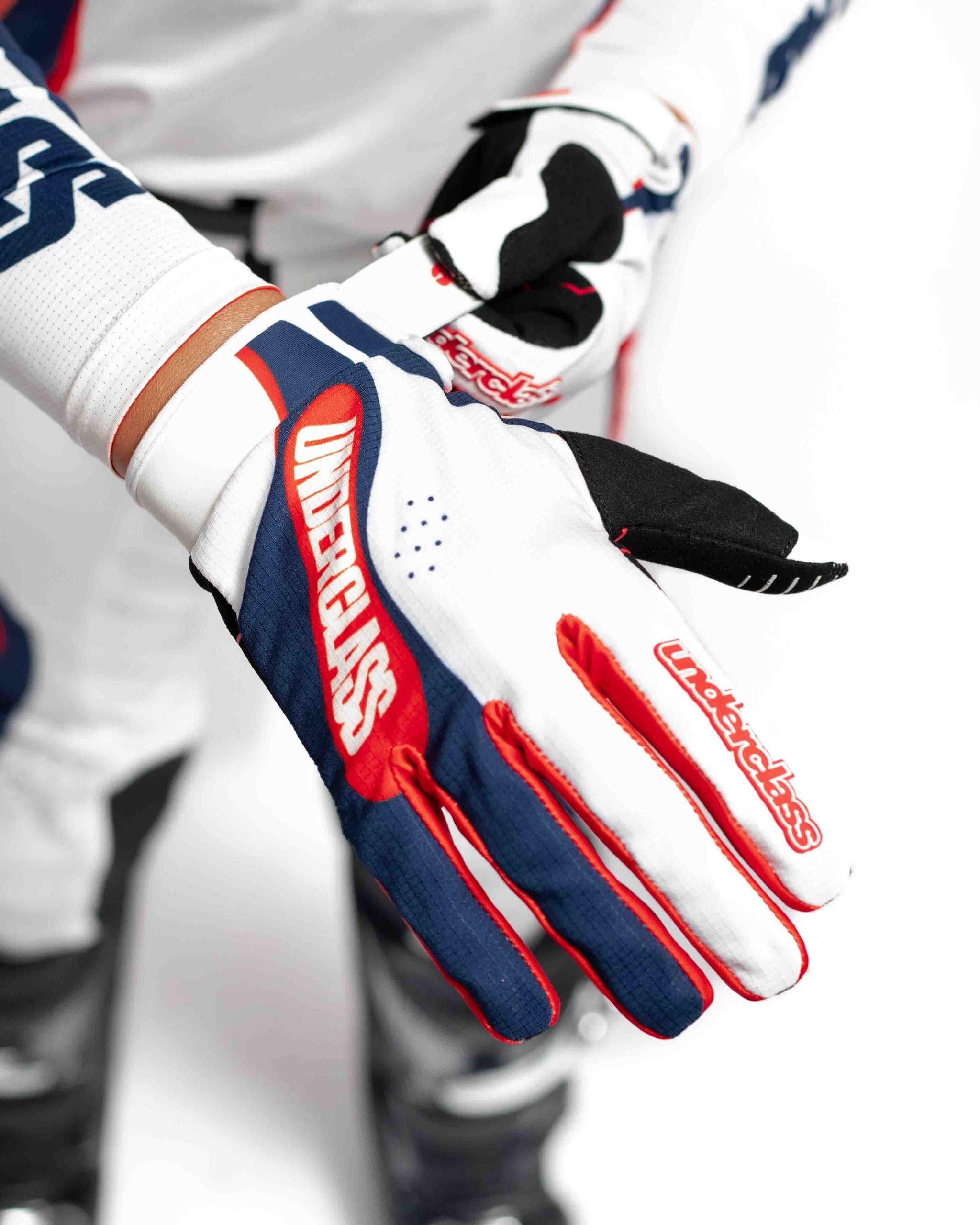 UCMX PRO Flow White Navy Youth Full Kit