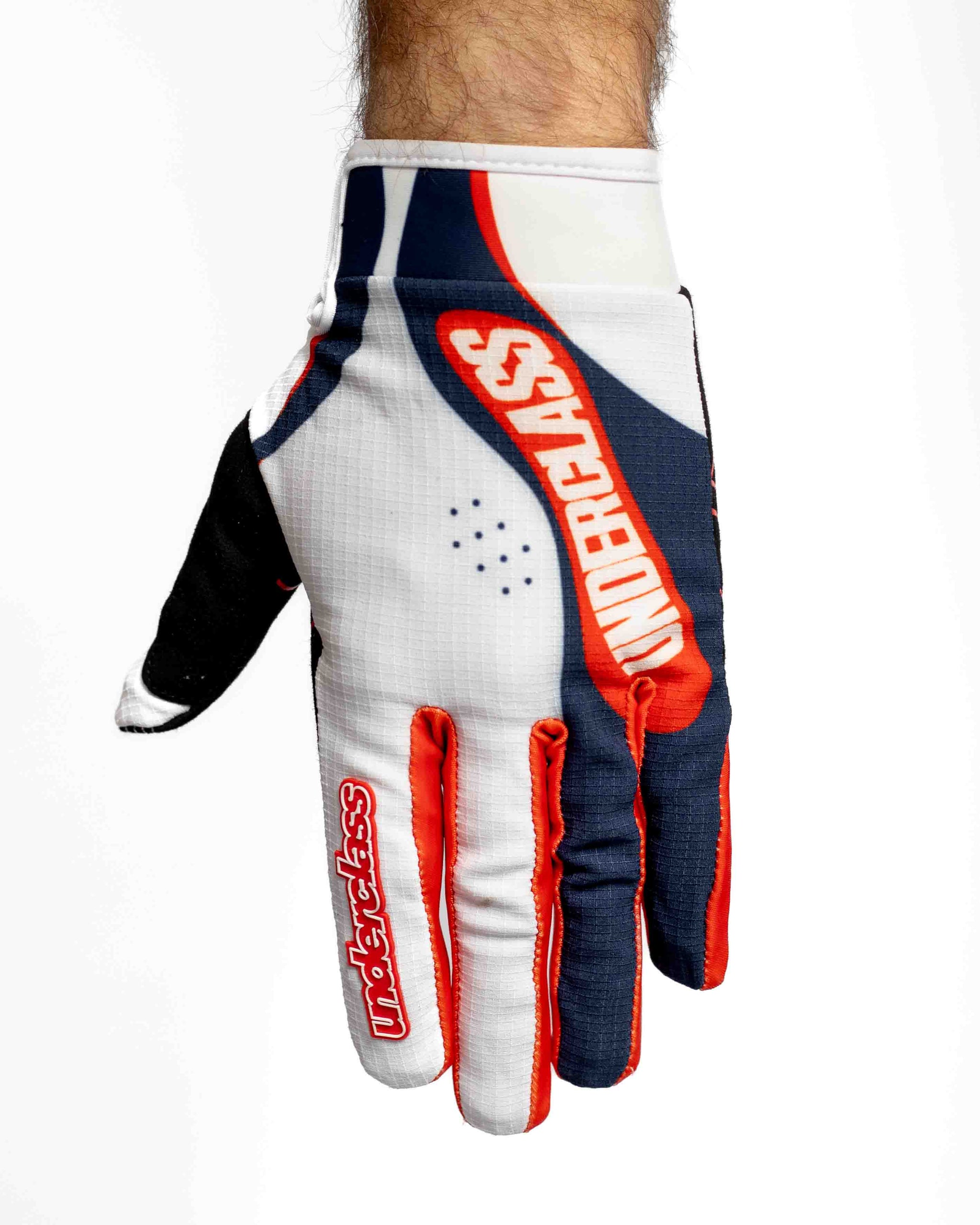 UCMX PRO Flow White Navy Gloves
