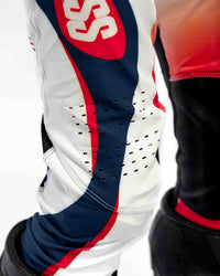 UCMX PRO Flow White Navy Youth Pants