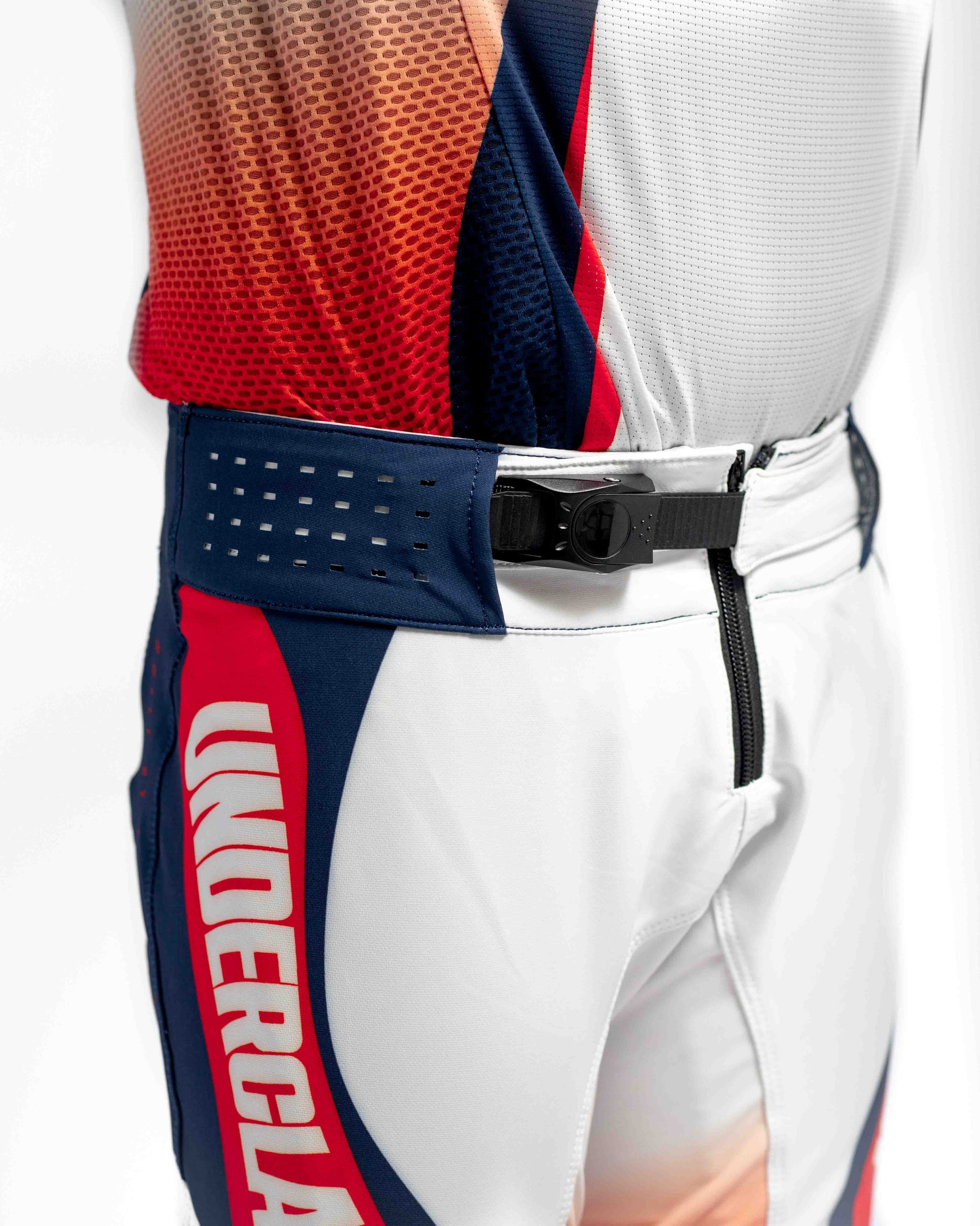 UCMX PRO Flow White Navy Youth Pants