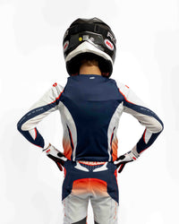 UCMX PRO Flow White Navy Youth Jersey