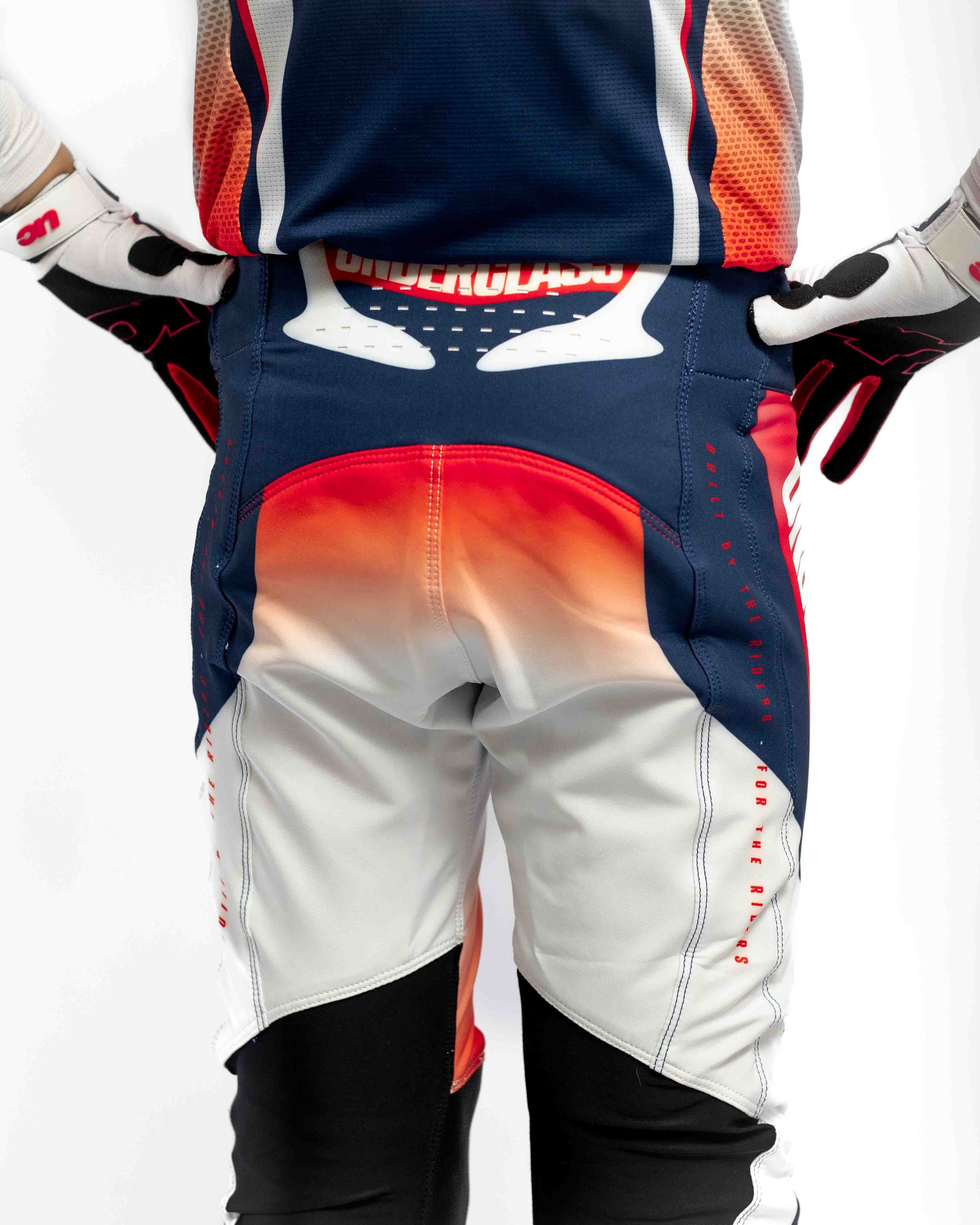 UCMX PRO Flow White Navy Youth Pants