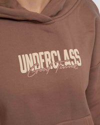 WOMENS GOOD TIMES HOOD - BROWN